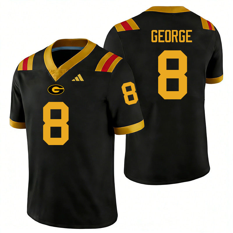 Grambling State Tigers #8 Tyson George College Football Jerseys,Uniforms-Black